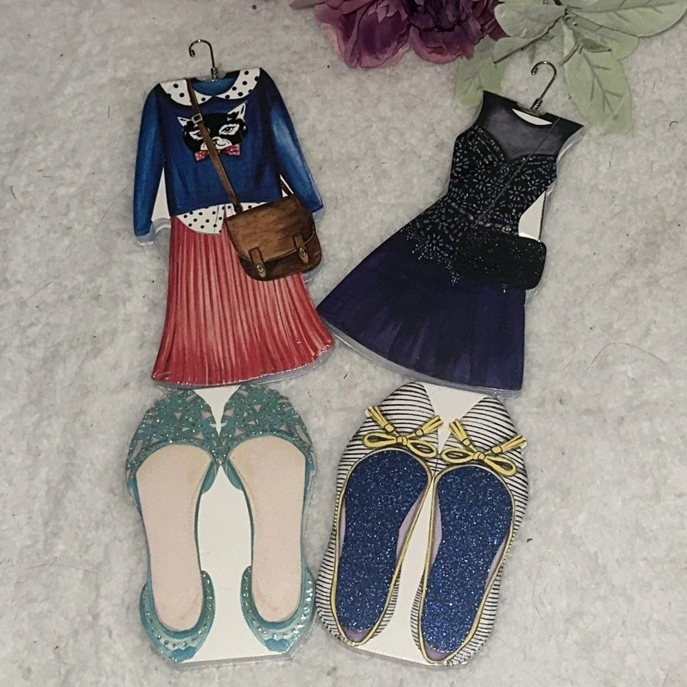 Lady Jayne Die-Cut Notepad Bundle 4 Pack Cat Sweater Dress Shoes 75 Sheets Each